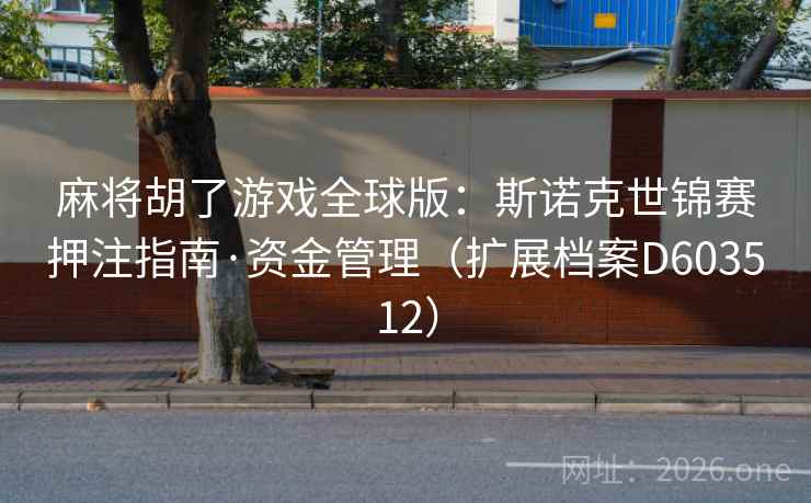 麻将胡了游戏全球版：斯诺克世锦赛押注指南·资金管理（扩展档案D603512）