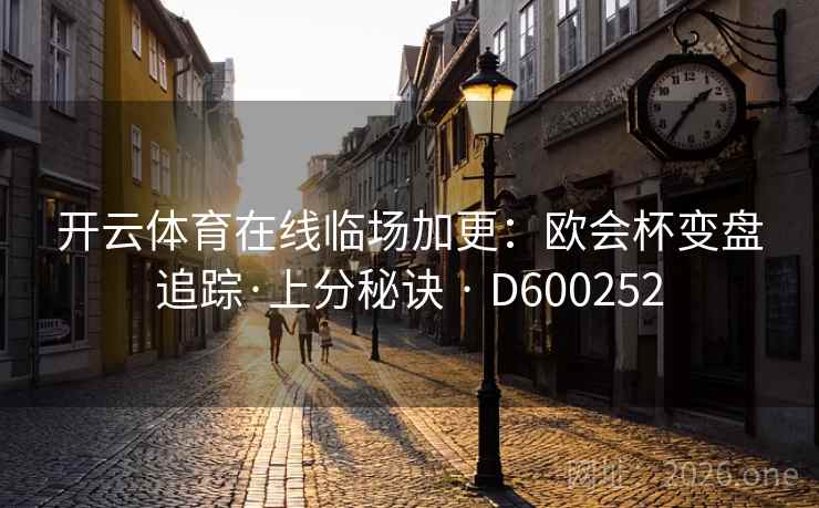 开云体育在线临场加更：欧会杯变盘追踪·上分秘诀 · D600252